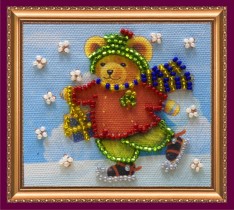 Набор-магнит для вышивки бисером «Фигурист-1»